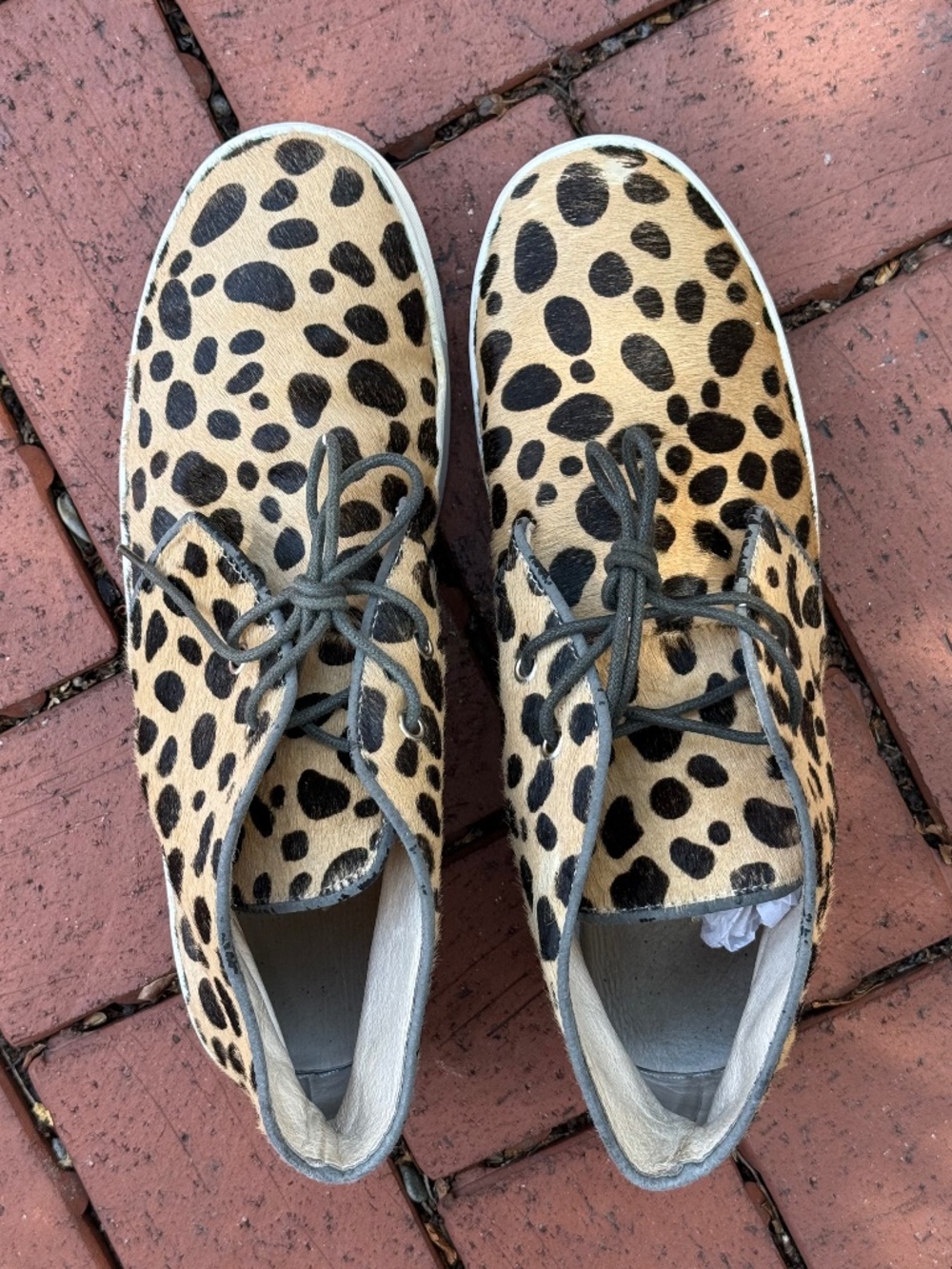 Christian Louboutin Rantus Orlato Leopard Pony Hair High Tops EU 45 / US Men 12